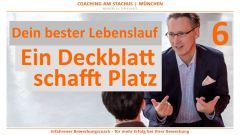 Dein bester Lebenslauf | Ein Deckblatt schafft Platz